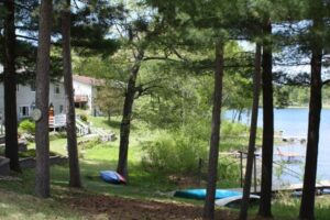 Bethany Home's Shadow Woods' waterfront view.