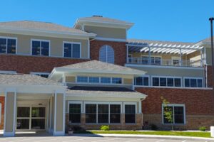 Bethany Home's main outside building in Waupaca, Wisconsin.