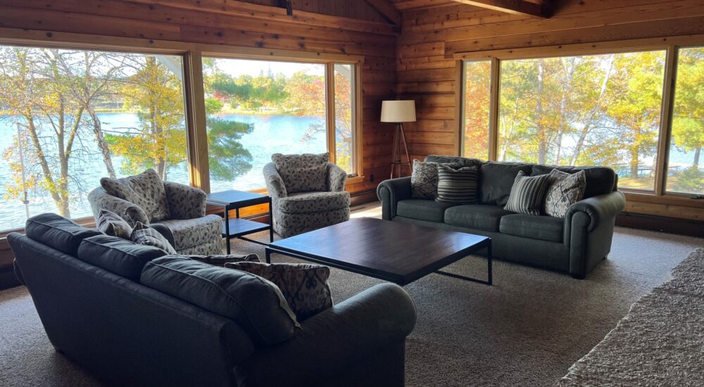 The main floor living room is a great place to hang-out